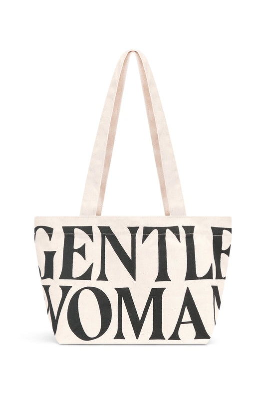 Gentlewoman Canvas Shoulder Tote - Cream