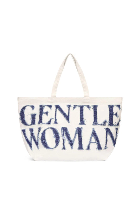 Gentlewoman Denim Tote - White