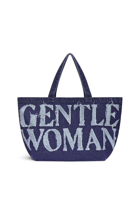 Gentlewoman Denim Tote Bag - Navy